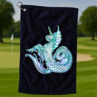 Unicorn Mermaid Hippocampus Golf Towel
