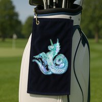 Unicorn Mermaid Hippocampus Golf Towel