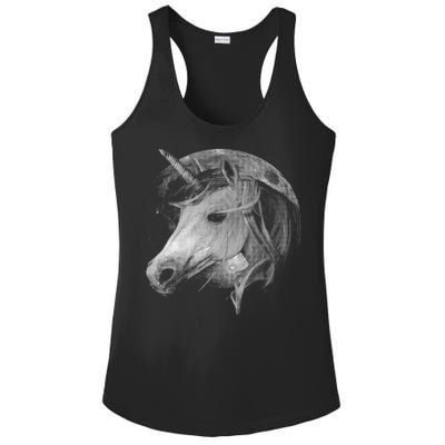 Unicorn Moon Ladies PosiCharge Competitor Racerback Tank