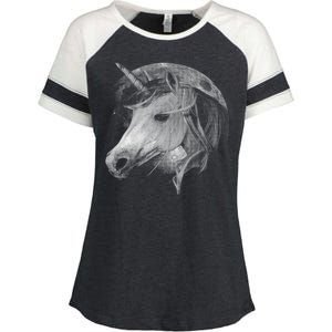 Unicorn Moon Enza Ladies Jersey Colorblock Tee