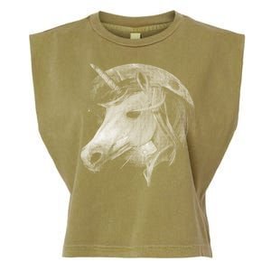 Unicorn Moon Garment-Dyed Women's Muscle Tee