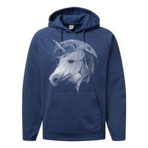 Unicorn Moon Performance Fleece Hoodie