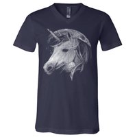 Unicorn Moon V-Neck T-Shirt