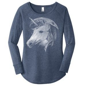 Unicorn Moon Women's Perfect Tri Tunic Long Sleeve Shirt