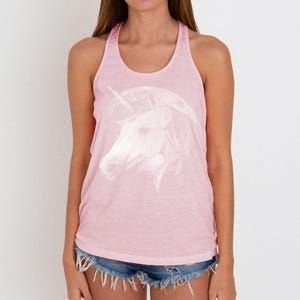 Unicorn Moon Women's Knotted Racerback Tank