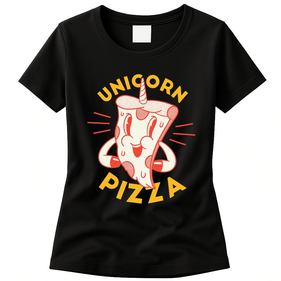 Unicorn Pizza Womens T-Shirt