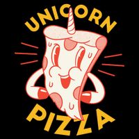 Unicorn Pizza Zip Tote Bag