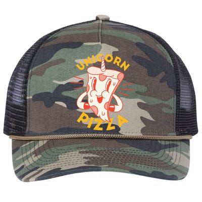 Unicorn Pizza Retro Rope Trucker Hat Cap