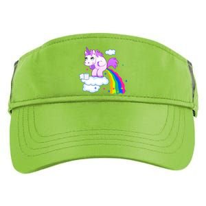 Unicorn Pooping A Rainbow Adult Drive Performance Visor