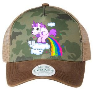 Unicorn Pooping A Rainbow Legacy Tie Dye Trucker Hat