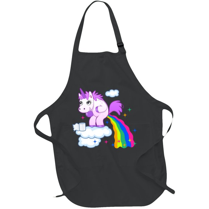 Unicorn Pooping A Rainbow Apron