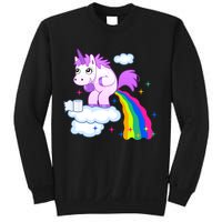 Unicorn Pooping A Rainbow Sweatshirt