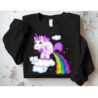 Unicorn Pooping A Rainbow Sweatshirt