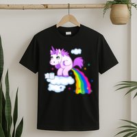 Unicorn Pooping A Rainbow T-Shirt