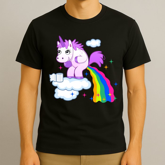 Unicorn Pooping A Rainbow T-Shirt