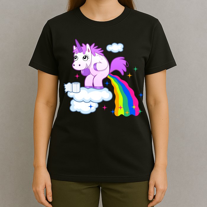 Unicorn Pooping A Rainbow T-Shirt