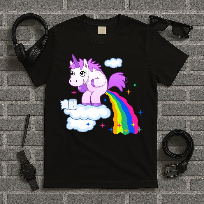 Unicorn Pooping A Rainbow T-Shirt