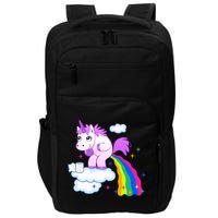 Unicorn Pooping A Rainbow Impact Tech Backpack