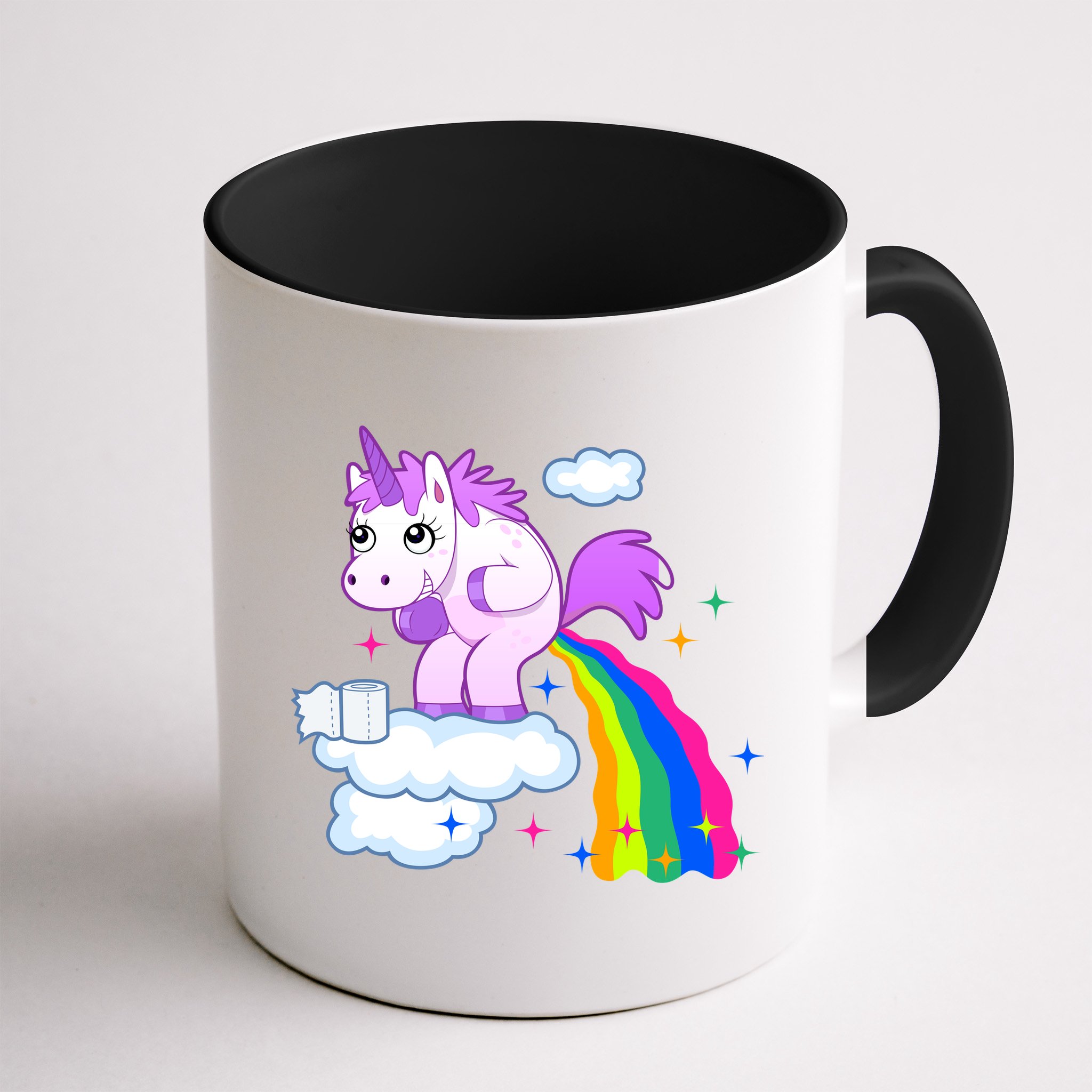 Unicorn Pooping A Rainbow Mug