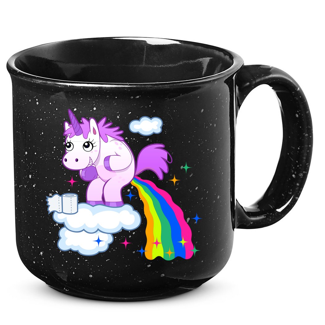 Unicorn Pooping A Rainbow 15oz Campfire Ceramic Mug