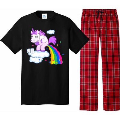 Unicorn Pooping A Rainbow Pajama Set