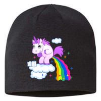 Unicorn Pooping A Rainbow Sustainable Beanie