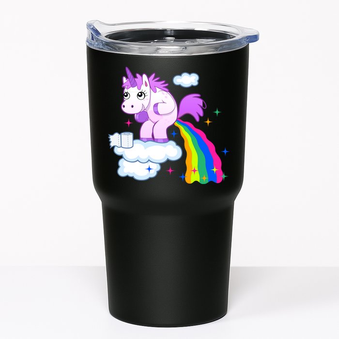 Unicorn Pooping A Rainbow Tumbler