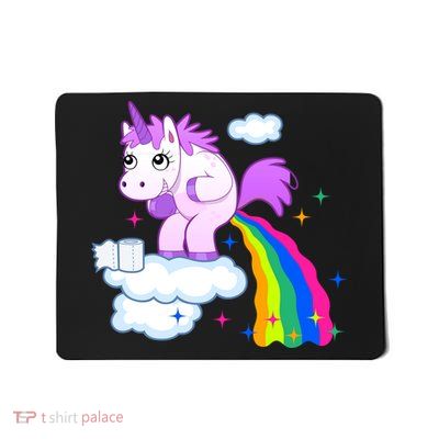 Unicorn Pooping A Rainbow Mousepad