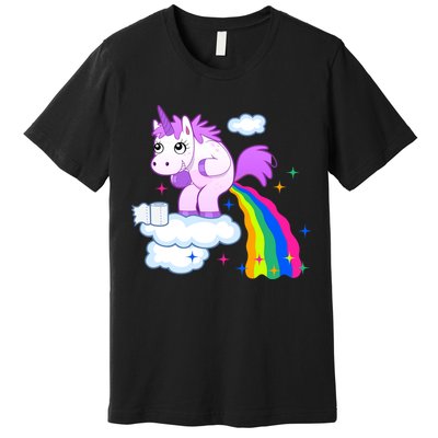 Unicorn Pooping A Rainbow Premium T-Shirt