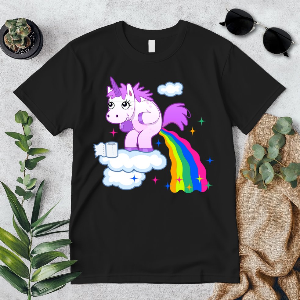 Unicorn Pooping A Rainbow Premium T-Shirt
