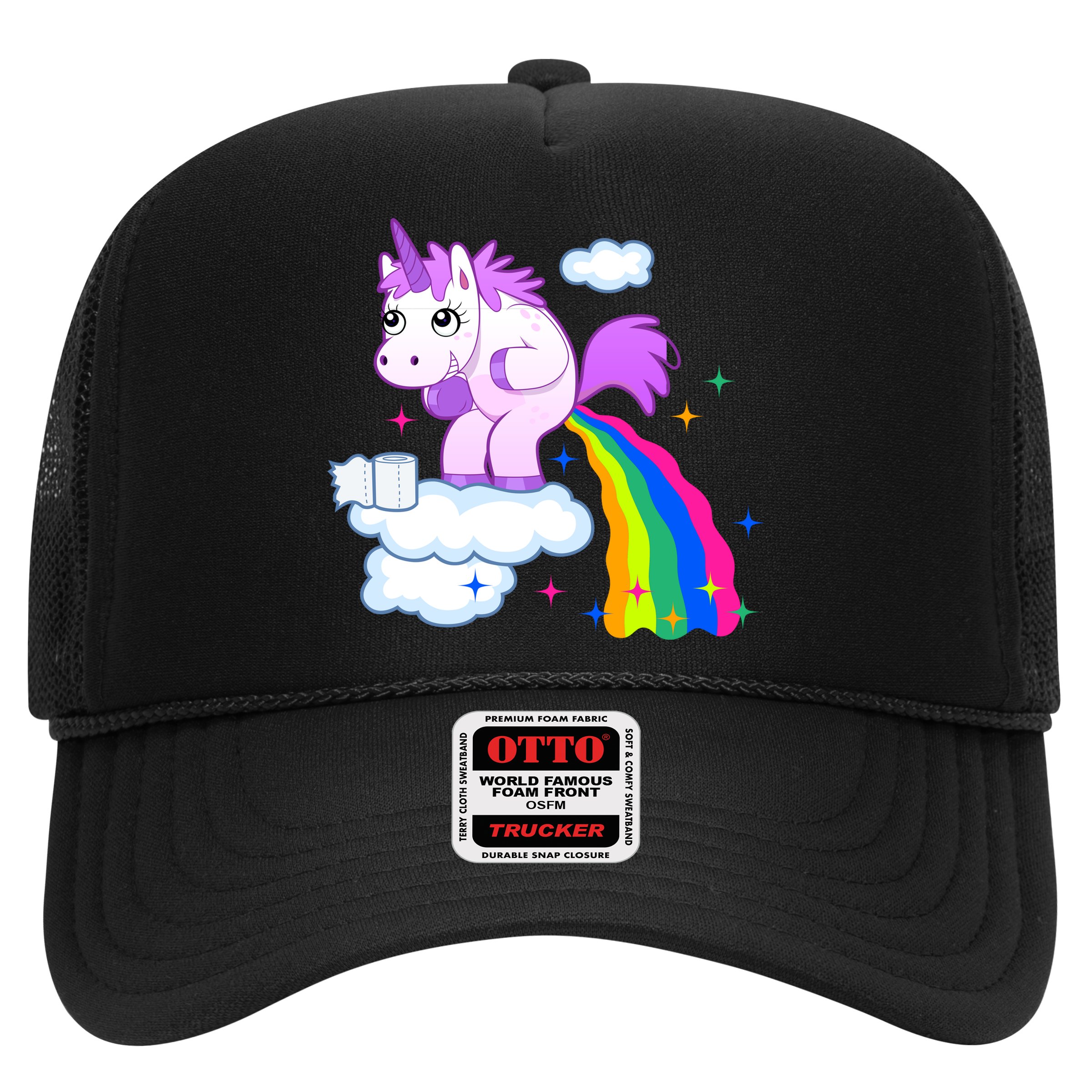 Unicorn Pooping A Rainbow Hat