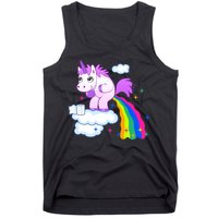 Unicorn Pooping A Rainbow Tank Top