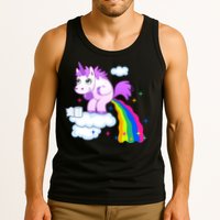 Unicorn Pooping A Rainbow Tank Top