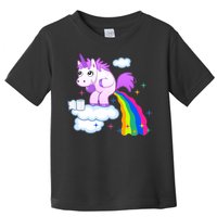 Unicorn Pooping A Rainbow Toddler T-Shirt