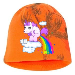 Unicorn Pooping A Rainbow Kati - Camo Knit Beanie