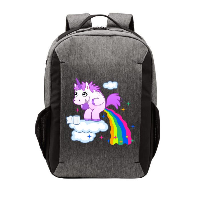 Unicorn Pooping A Rainbow Vector Backpack