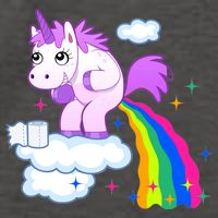 Unicorn Pooping A Rainbow Vector Backpack