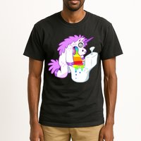 Unicorn Pukes Rainbow In The Toilet Tall T-Shirt