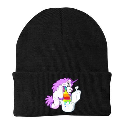 Unicorn Pukes Rainbow In The Toilet Beanie