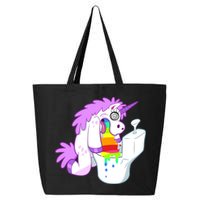 Unicorn Pukes Rainbow In The Toilet 25L Jumbo Tote