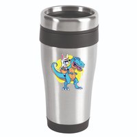 Unicorn Riding Trex Easter 16oz Travel Tumbler