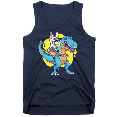 Unicorn Riding Trex Easter Tank Top