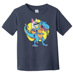 Unicorn Riding Trex Easter Toddler T-Shirt