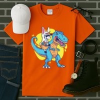 Unicorn Riding Trex Easter Tall T-Shirt