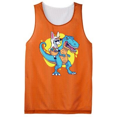 Unicorn Riding Trex Easter Mesh Reversible Basketball Jersey Tank