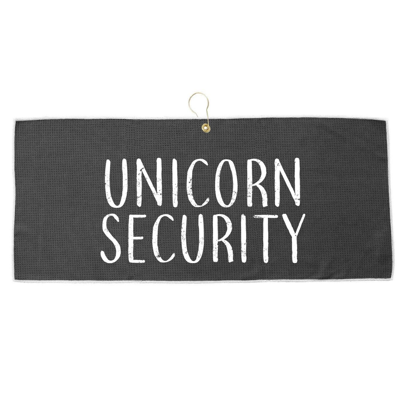 Unicorn Security Large Microfiber Waffle Golf Towel