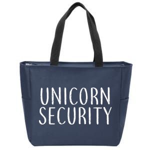 Unicorn Security Zip Tote Bag