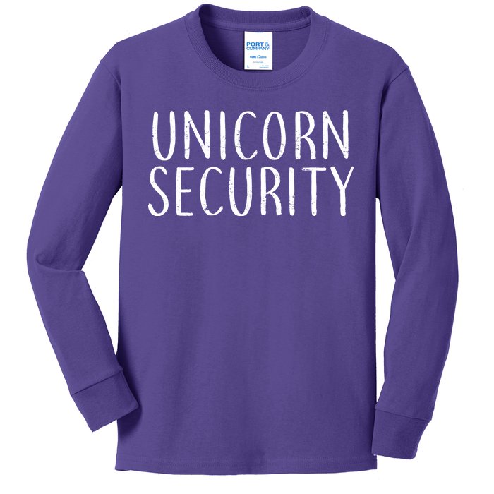 Unicorn Security Kids Long Sleeve Shirt