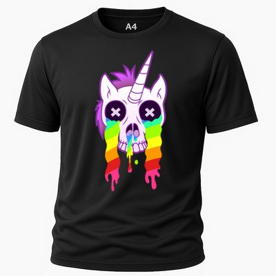 Unicorn Skull Rainbow Performance Shirt