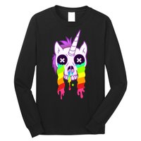 Unicorn Skull Rainbow Long Sleeve Shirt